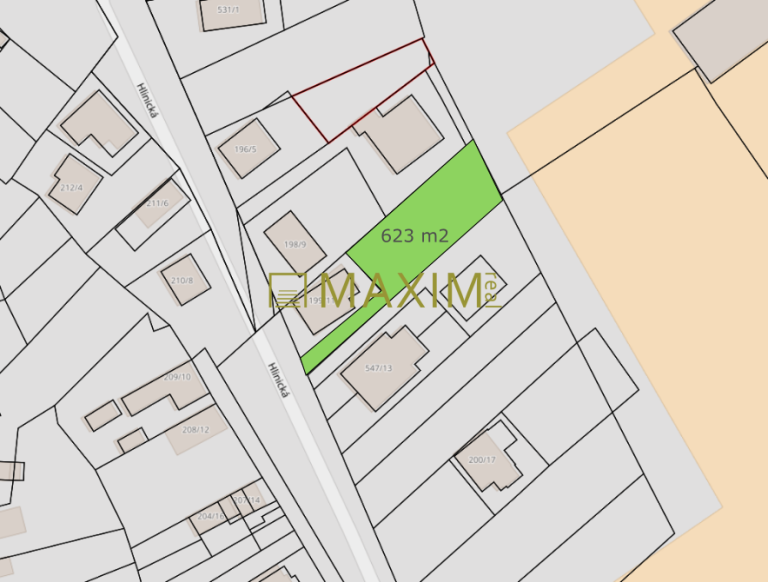 Na predaj stavebný pozemok – 623 m², Voderady 79