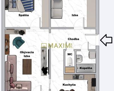 Ponúkame na predaj 3-izbový byt na Hnileckej ulici v Bratislave 11