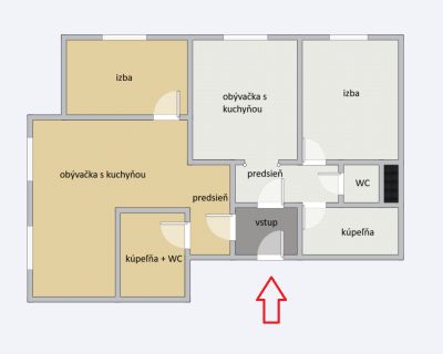 ZNÍŽENÁ CENA - 4 izbový / 2 samostatné byt. jednotky, Wolkrova 35